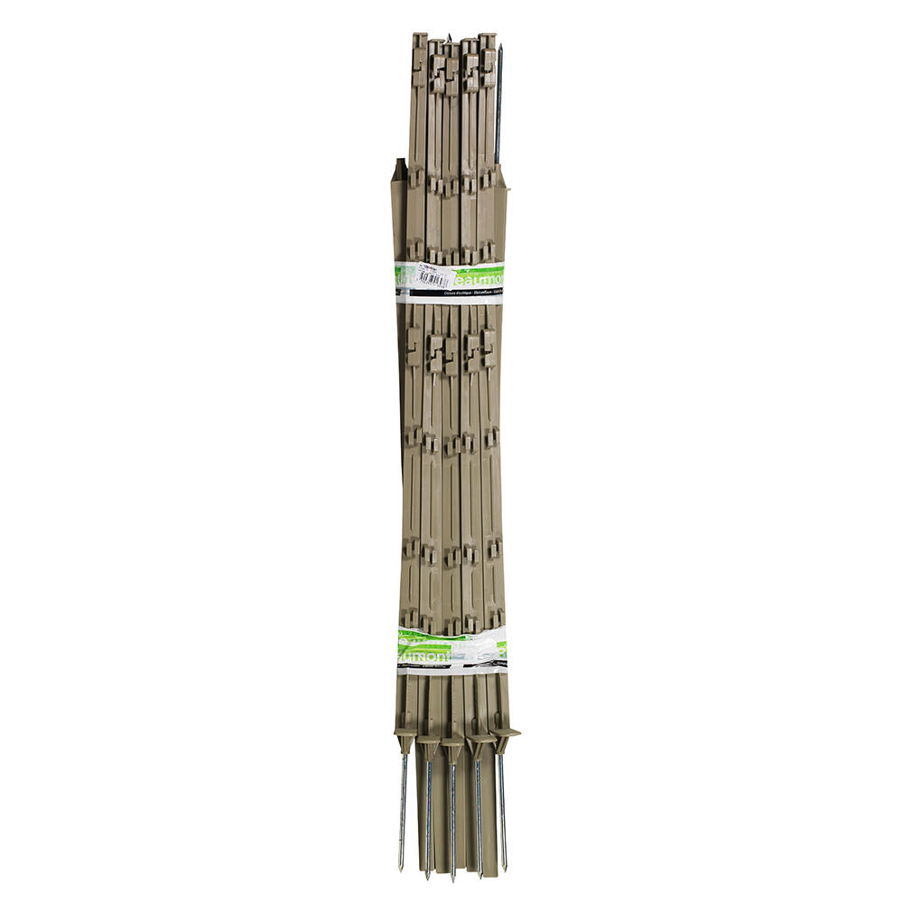 10 Piquets plastique nature 1.05 m 2/2