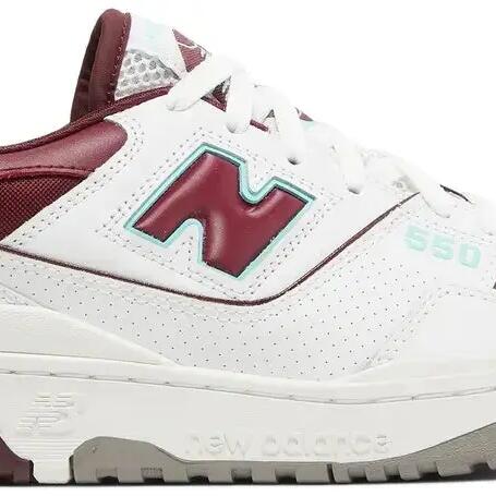 New Balance 550 Burgundy Cyan