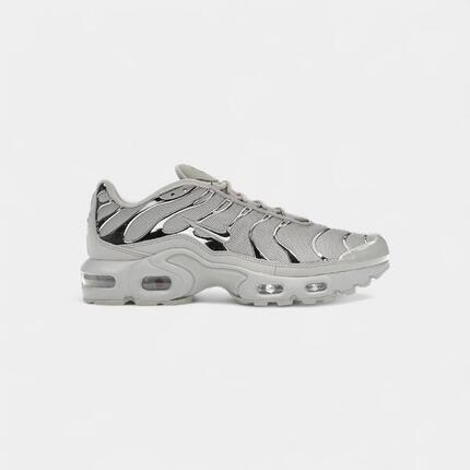 Nike Air Max Plus Light Iron Ore Gym Red Smoke Grey Metallic Silver (GS)