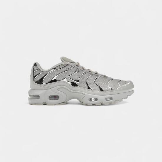 Nike Air Max Plus Light Iron Ore Gym Red Smoke Grey Metallic Silver (GS)