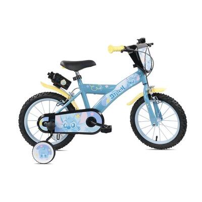 Kinderfiets 14 inch 4-5 jaar disney stitch
