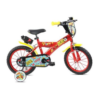 Kinderfiets 14 inch 4-5 jaar mickey mouse