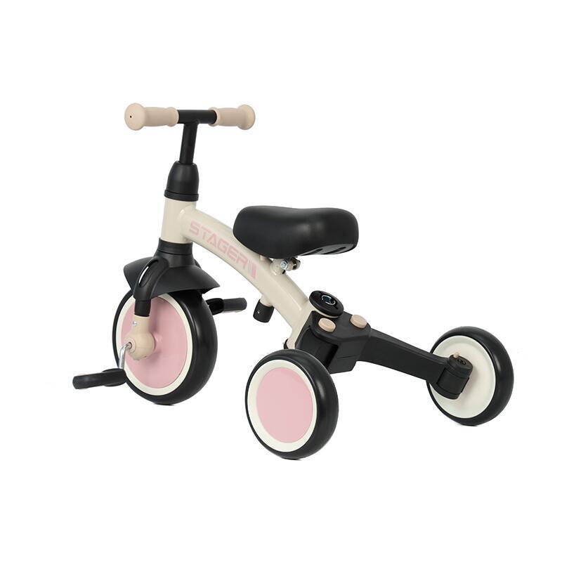 Tricycle Qplay Stager 3-en-1 Rose 3/7