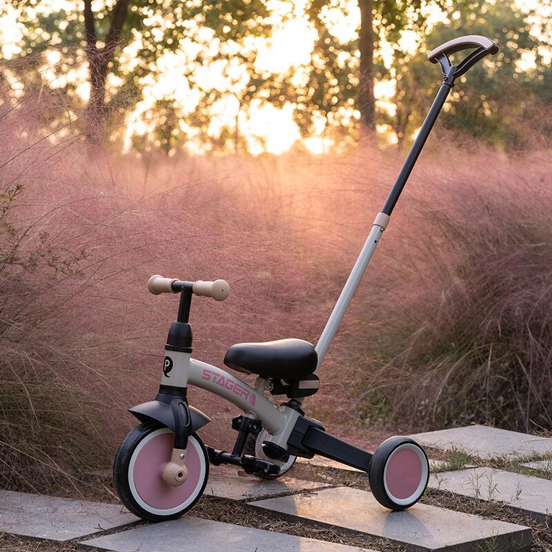 Tricycle Qplay Stager 3-en-1 Rose 7/7
