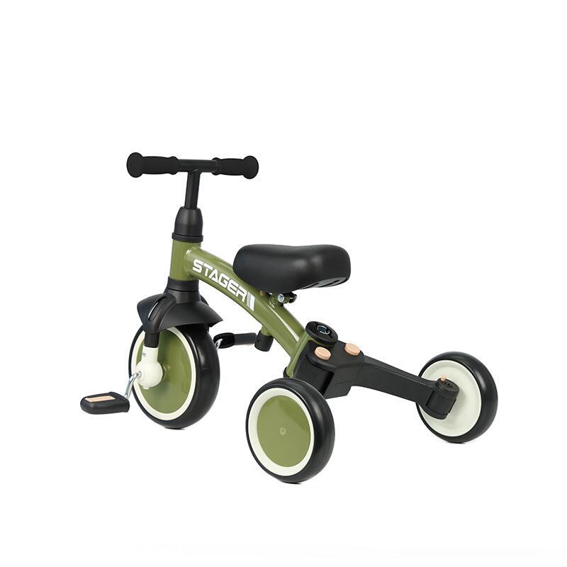 Tricycle Qplay Stager 3-en-1 Vert 3/7