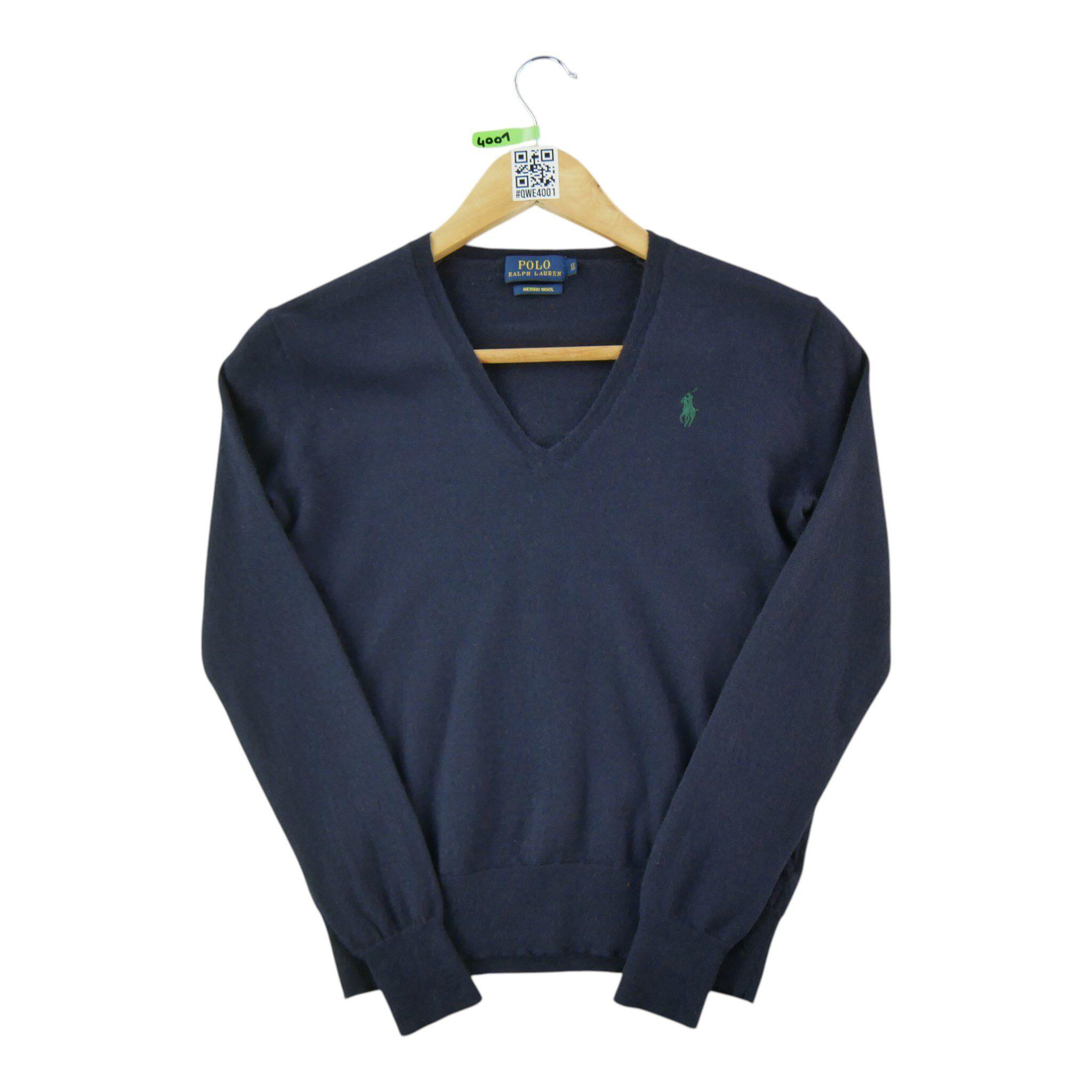 Ralph Lauren Segunda Vida - Suéter De Lã Marinha Feminino - Em Muito Bom Estado Azul da Decathlon