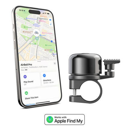 Sonnette vélo connectée avec Apple Find My - 22.2 mm