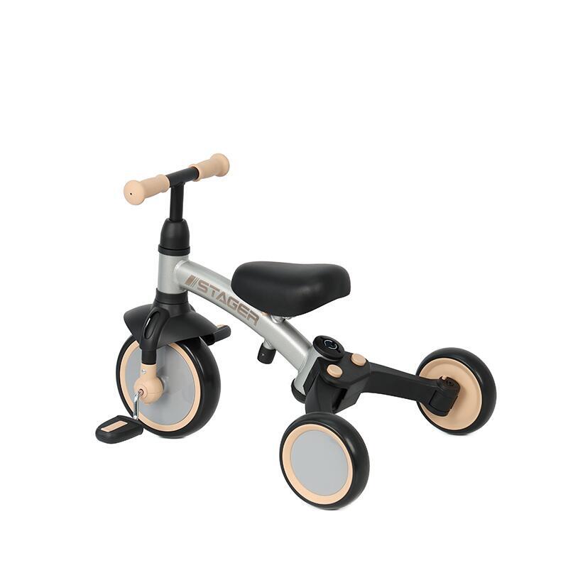 Tricycle Qplay Stager 3-en-1 Argent 3/7