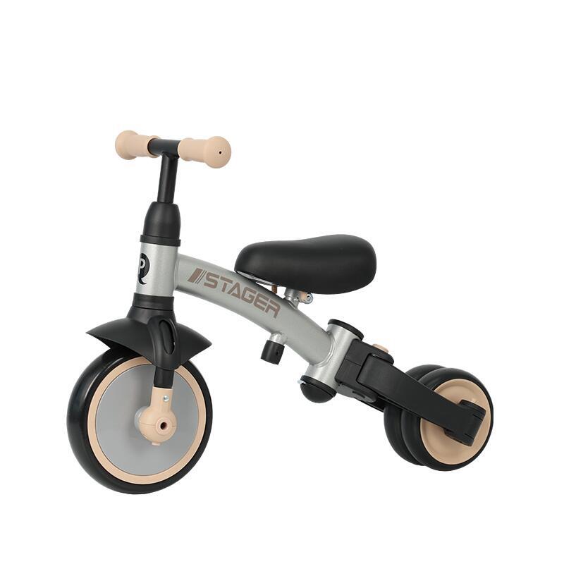 Tricycle Qplay Stager 3-en-1 Argent 5/7