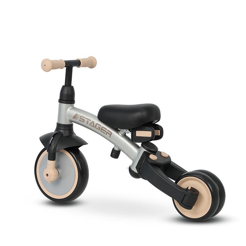 Tricycle Qplay Stager 3-en-1 Argent 4/7