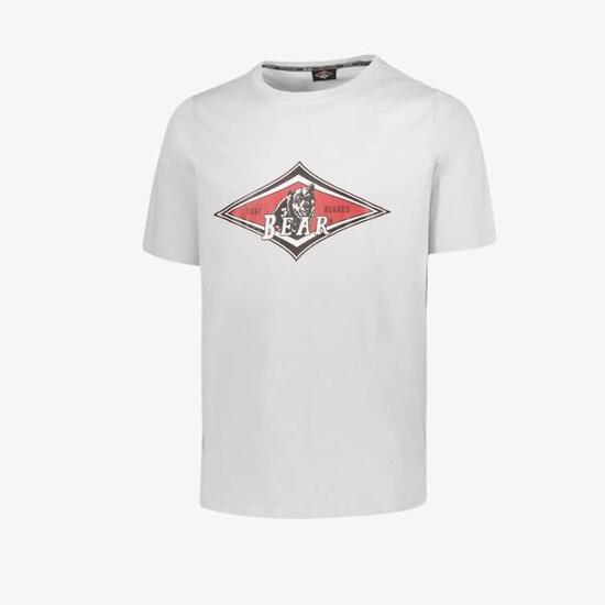 T-shirt ours grand logo blanc