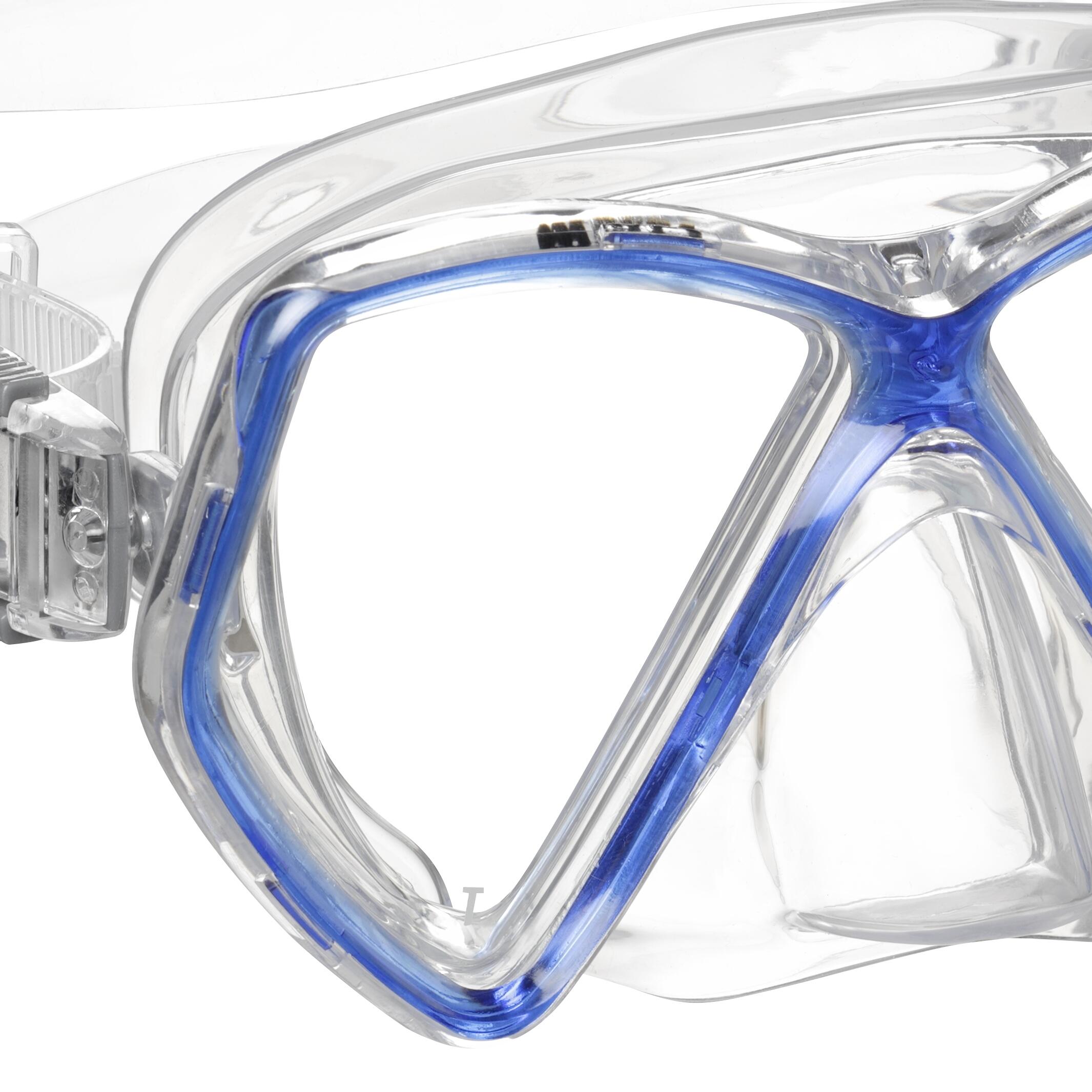 Máscara De Snorkel Kids Doble Cristal Ligera Ez Adjust Zephir 2/2