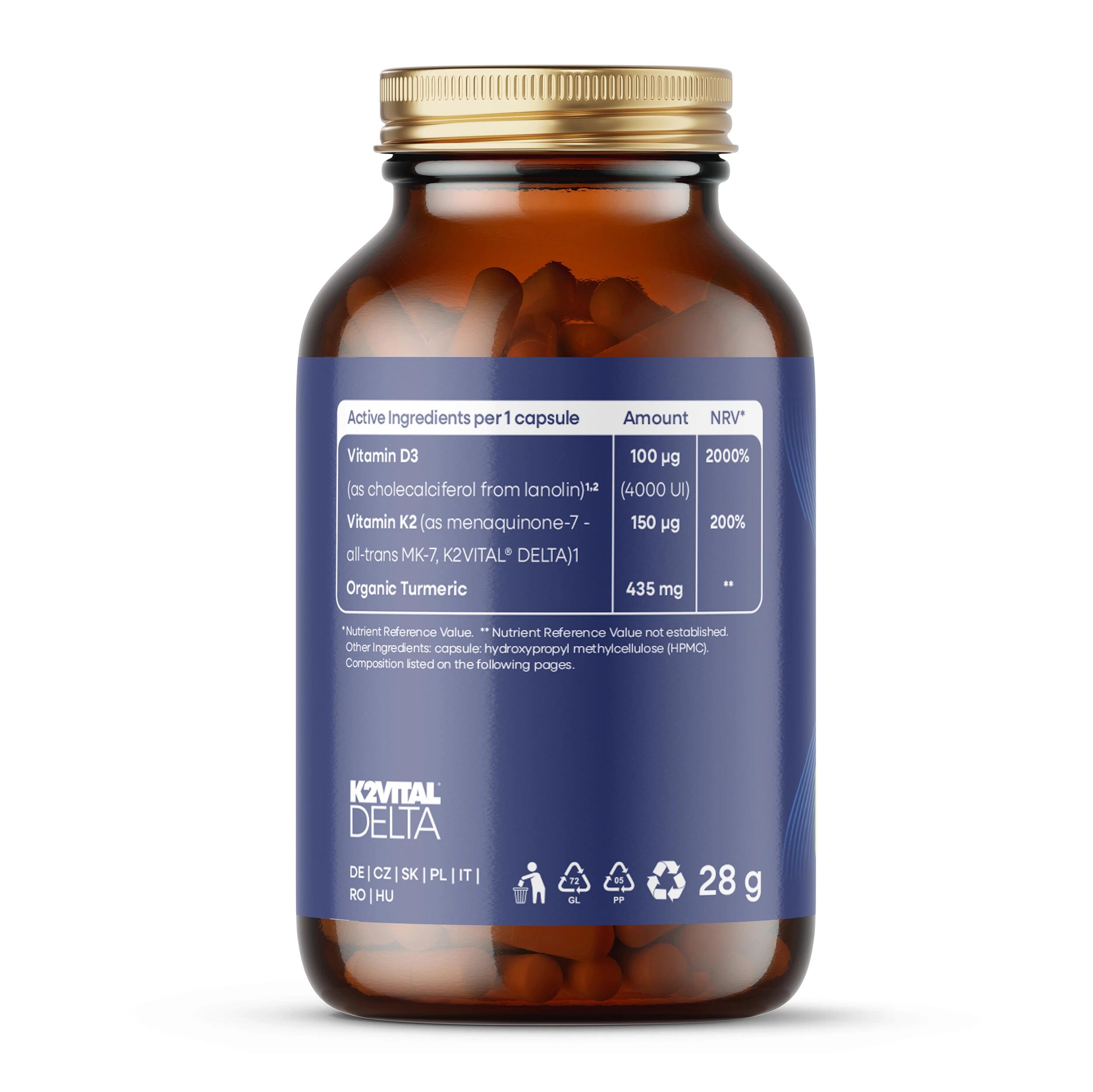 Vitamín D3 a K2 MK-7 K2VITAL®DELTA 4/6