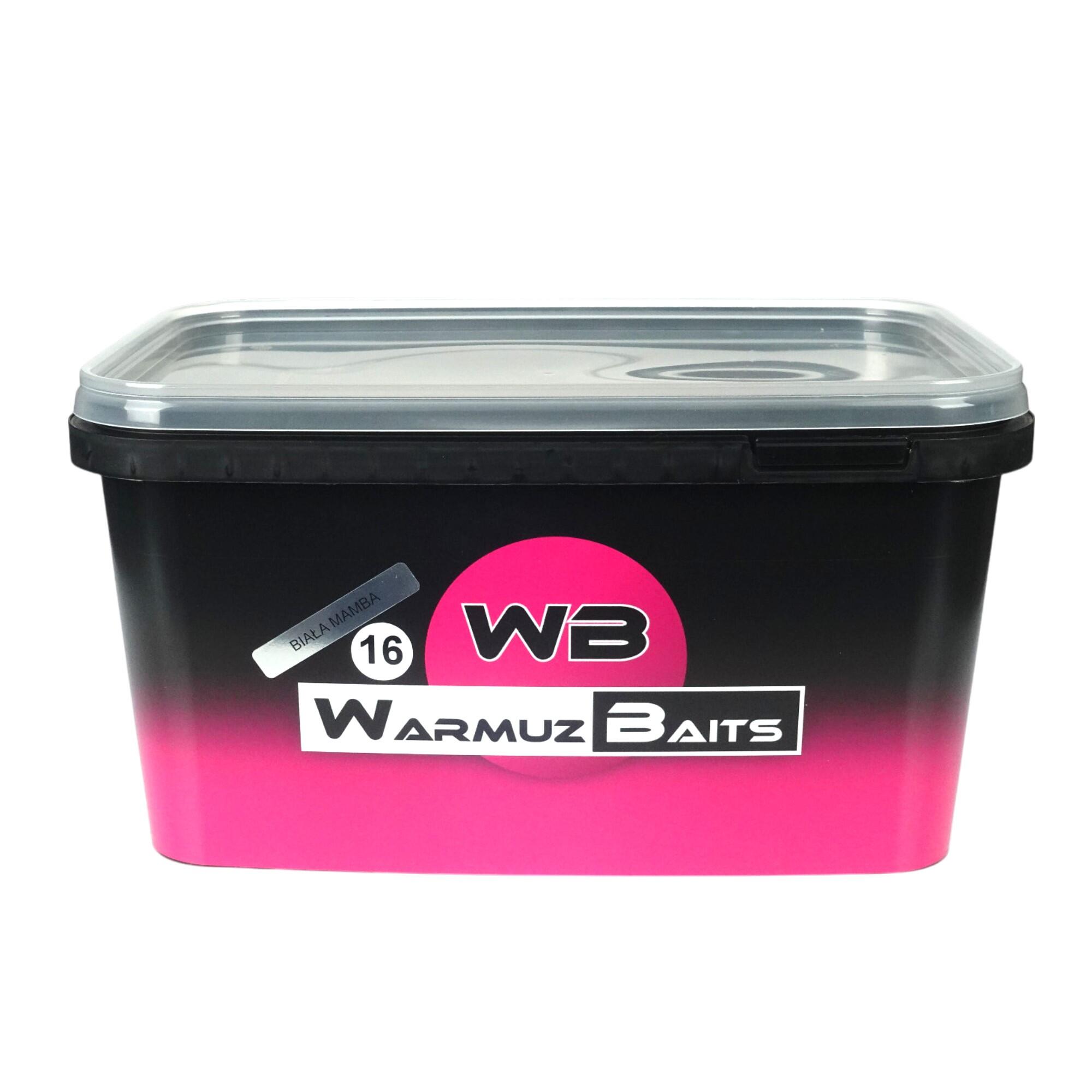 Kulki zanętowe 16mm Warmuz Baits Wiadro 3kg  BIAŁA MAMBA 2/4
