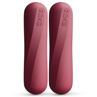 Manubri Pilates 2 kg in silicone - set 2 pezzi per Pilates e Yoga