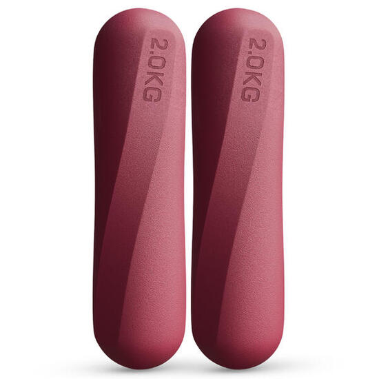 Manubri Pilates 2 kg in silicone - set 2 pezzi per Pilates e Yoga