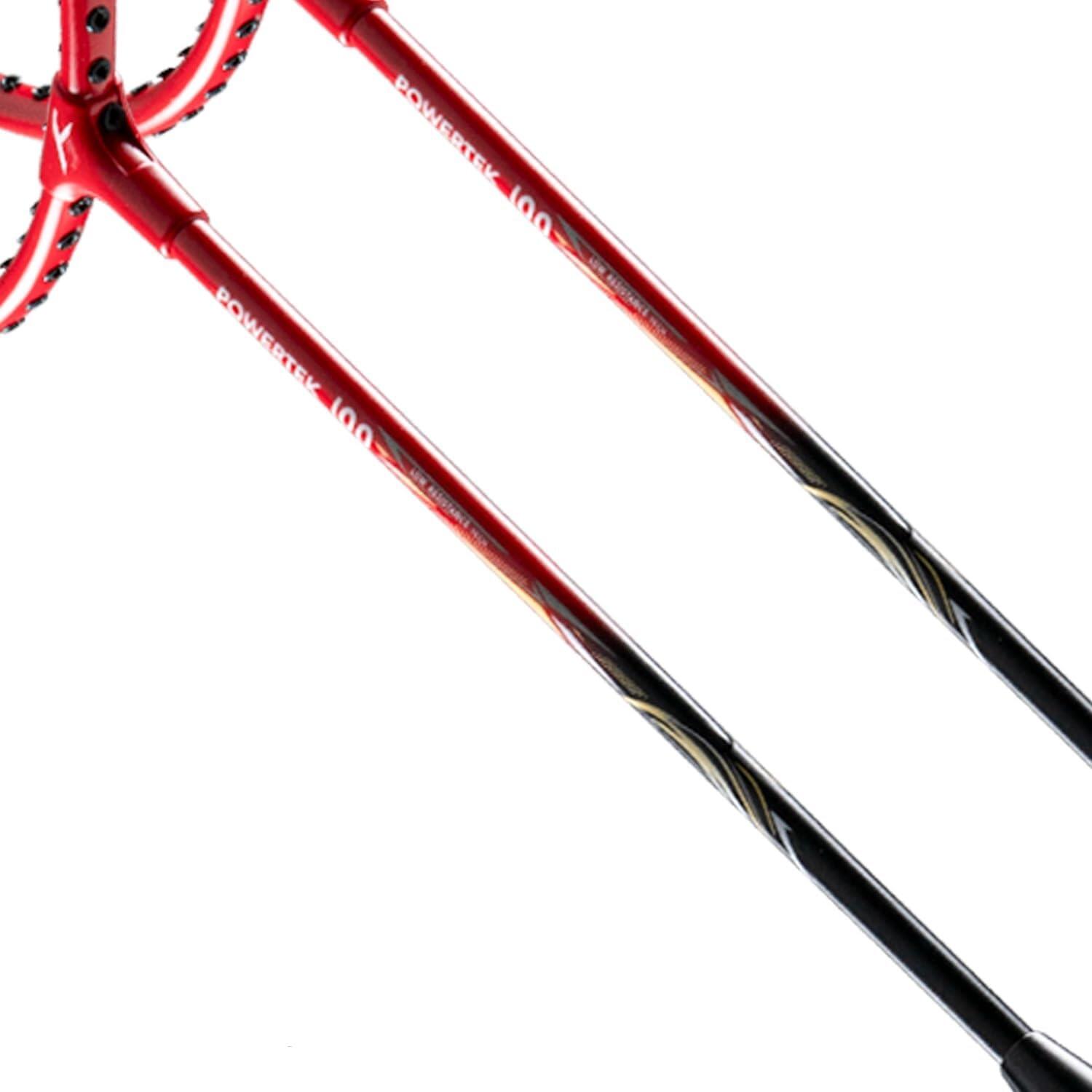 Badminton Set 2 Schläger mit Hülle - Powertek 100 Anfänger Training 4/7