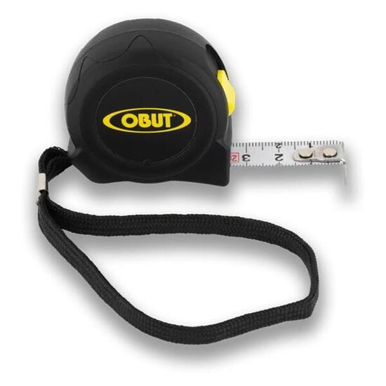 Obut Boule de Pétanque Doppelmeter Schwarz/Gelb