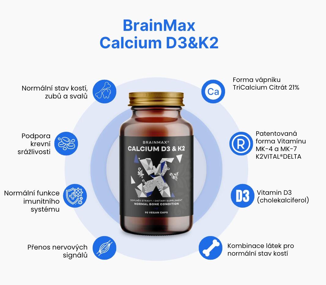 Vápník s vitamínem D3 a K2 MK-7 3/6