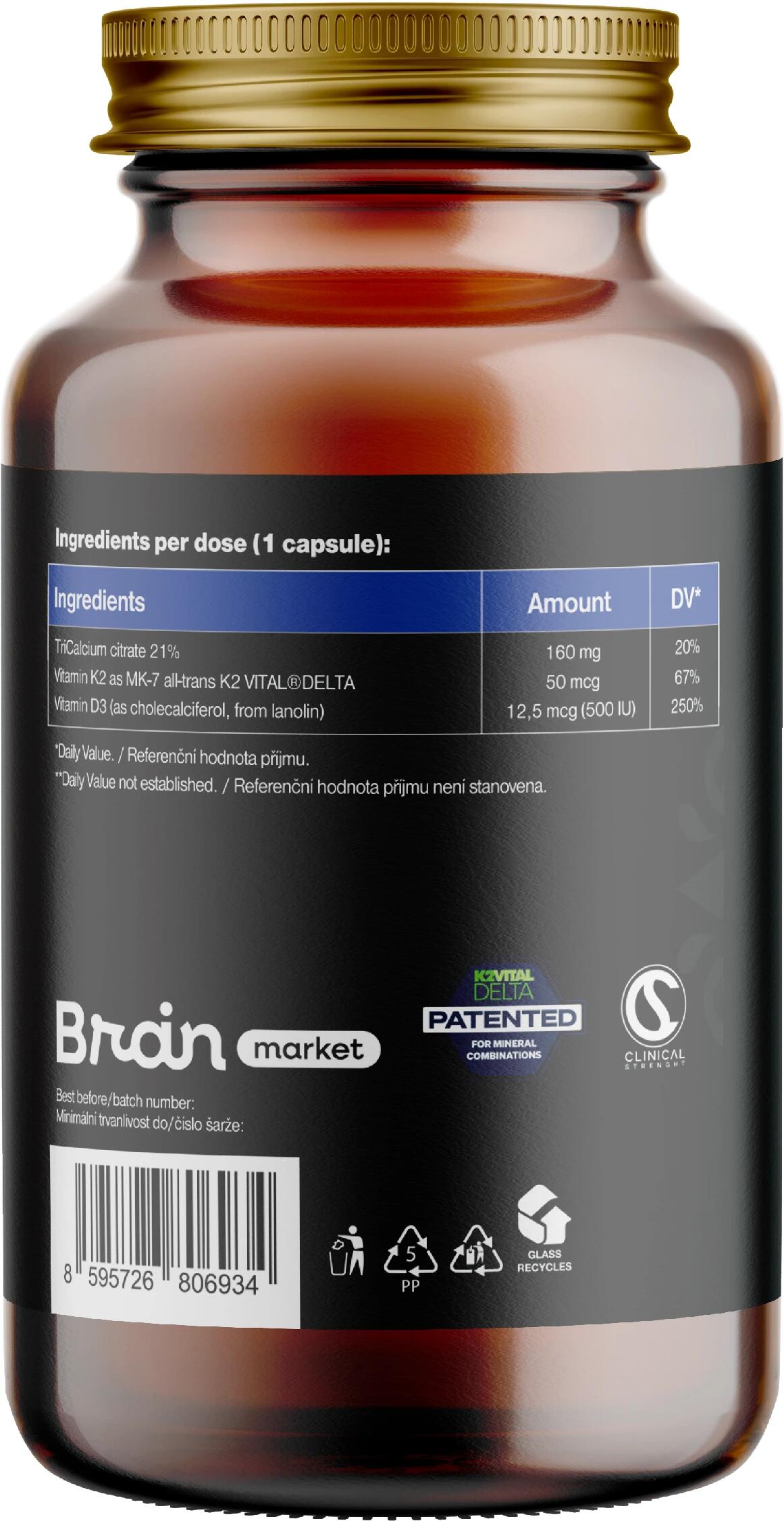 Vápník s vitamínem D3 a K2 MK-7 2/6