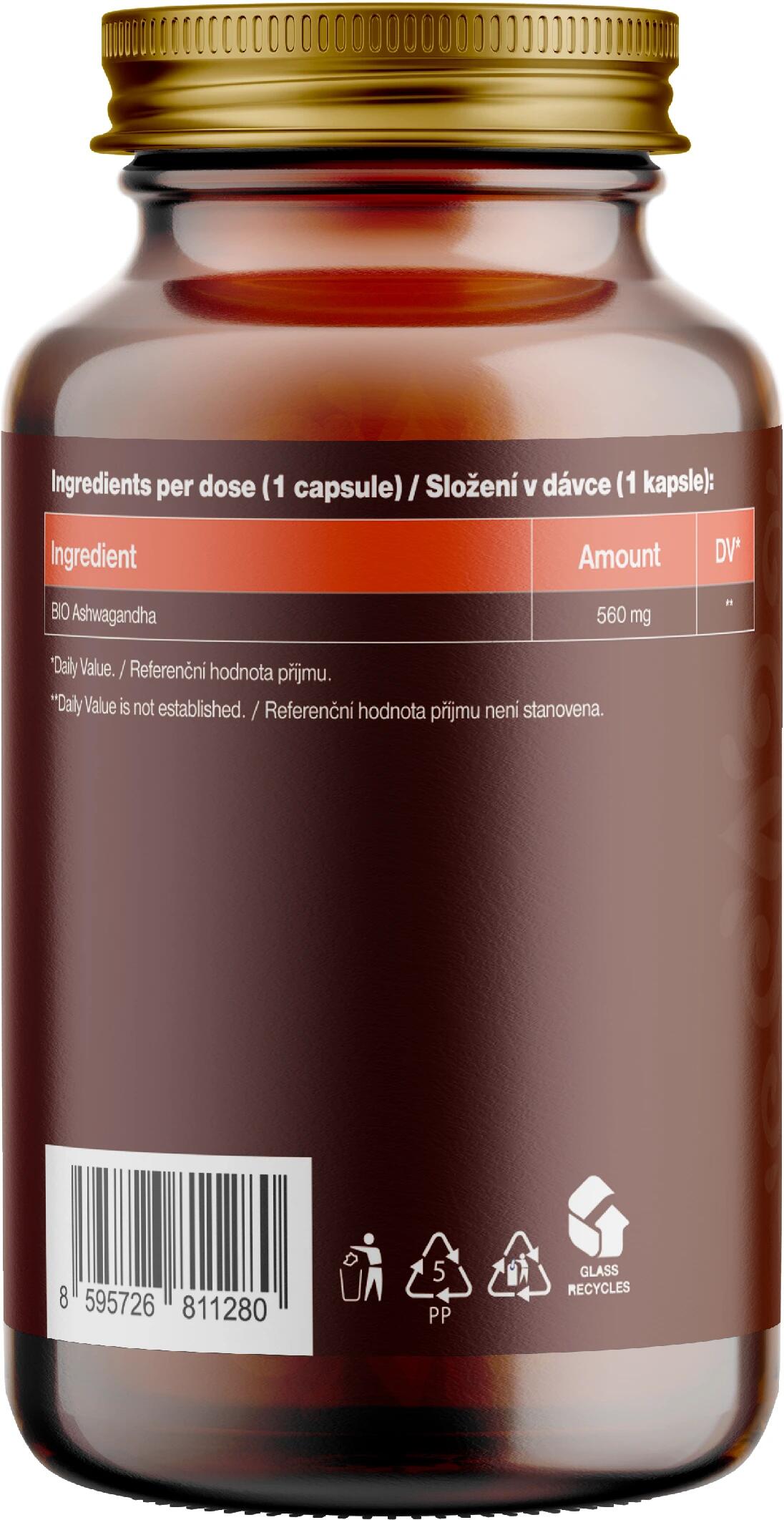 BIO ashwagandha extrakt doplněk stravy 2/7
