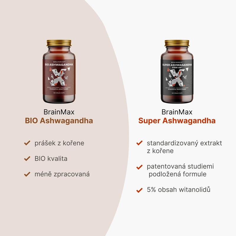 BIO ashwagandha extrakt doplněk stravy
