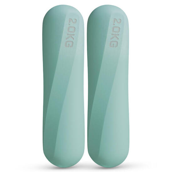 Manubri Pilates 2 kg in silicone - set 2 pezzi per Pilates e Yoga