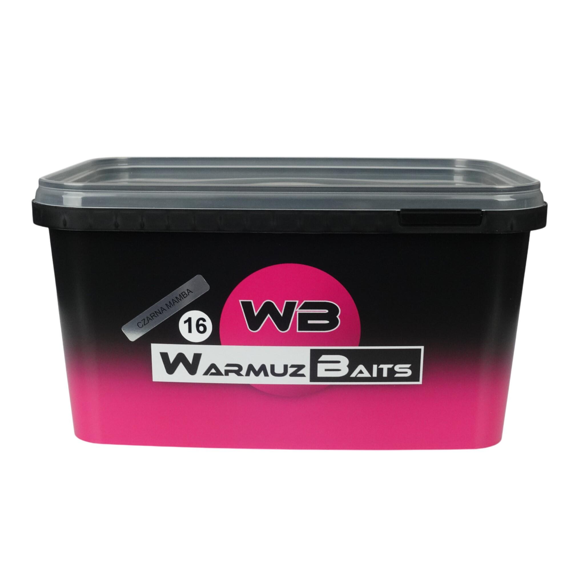 Kulki zanętowe 16mm Warmuz Baits Wiadro 3kg CZARNA MAMBA 3kg 16mm WIADRO 2/3