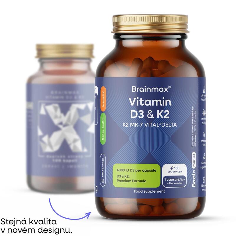 Vitamín D3 a K2 MK-7 K2VITAL®DELTA