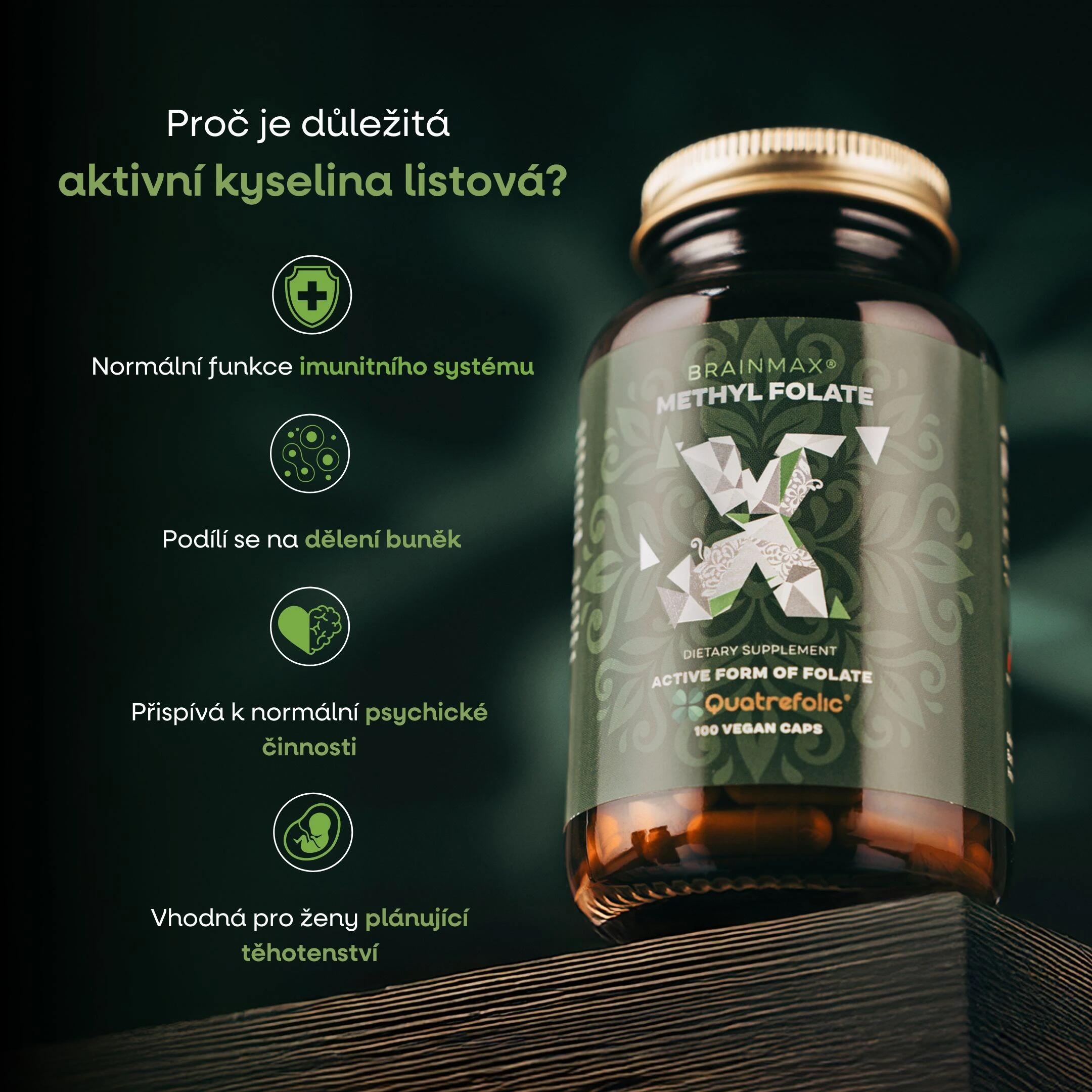 Kyselina listová v aktivní formě Methyl Folate 7/7