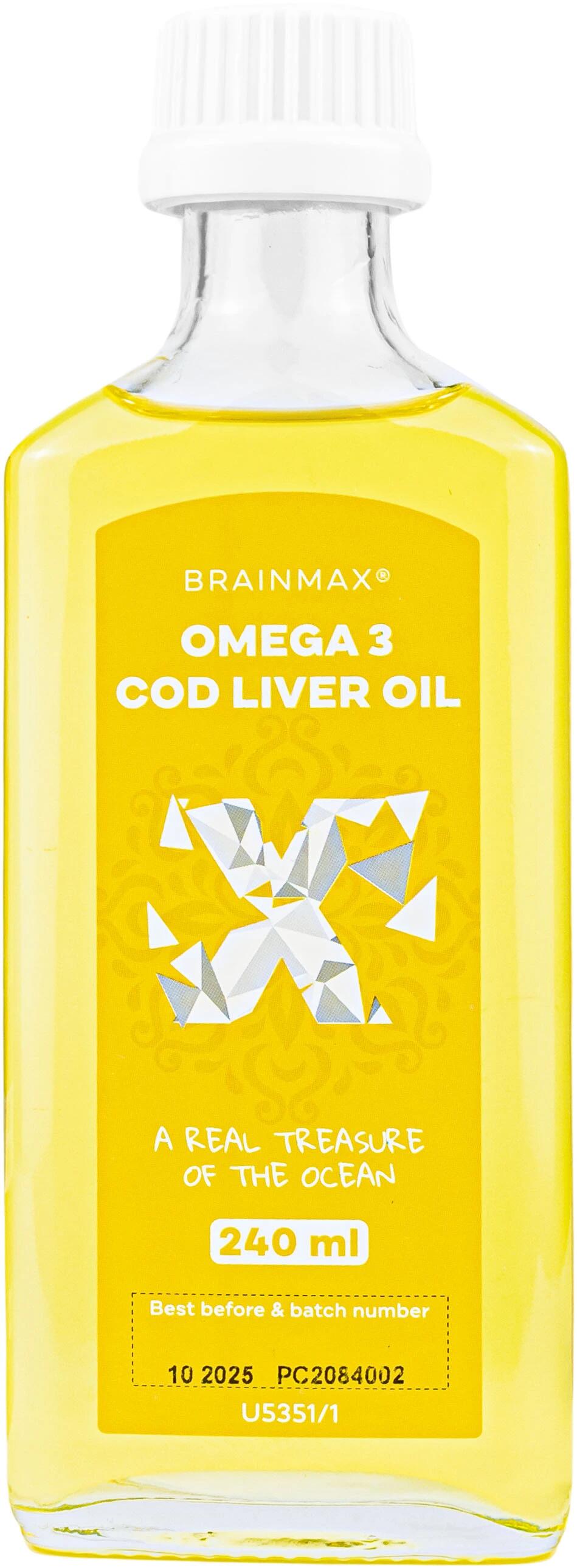 BRAIN MAX Omega-3 z rybích jater tresky Cod Liver Oil®
