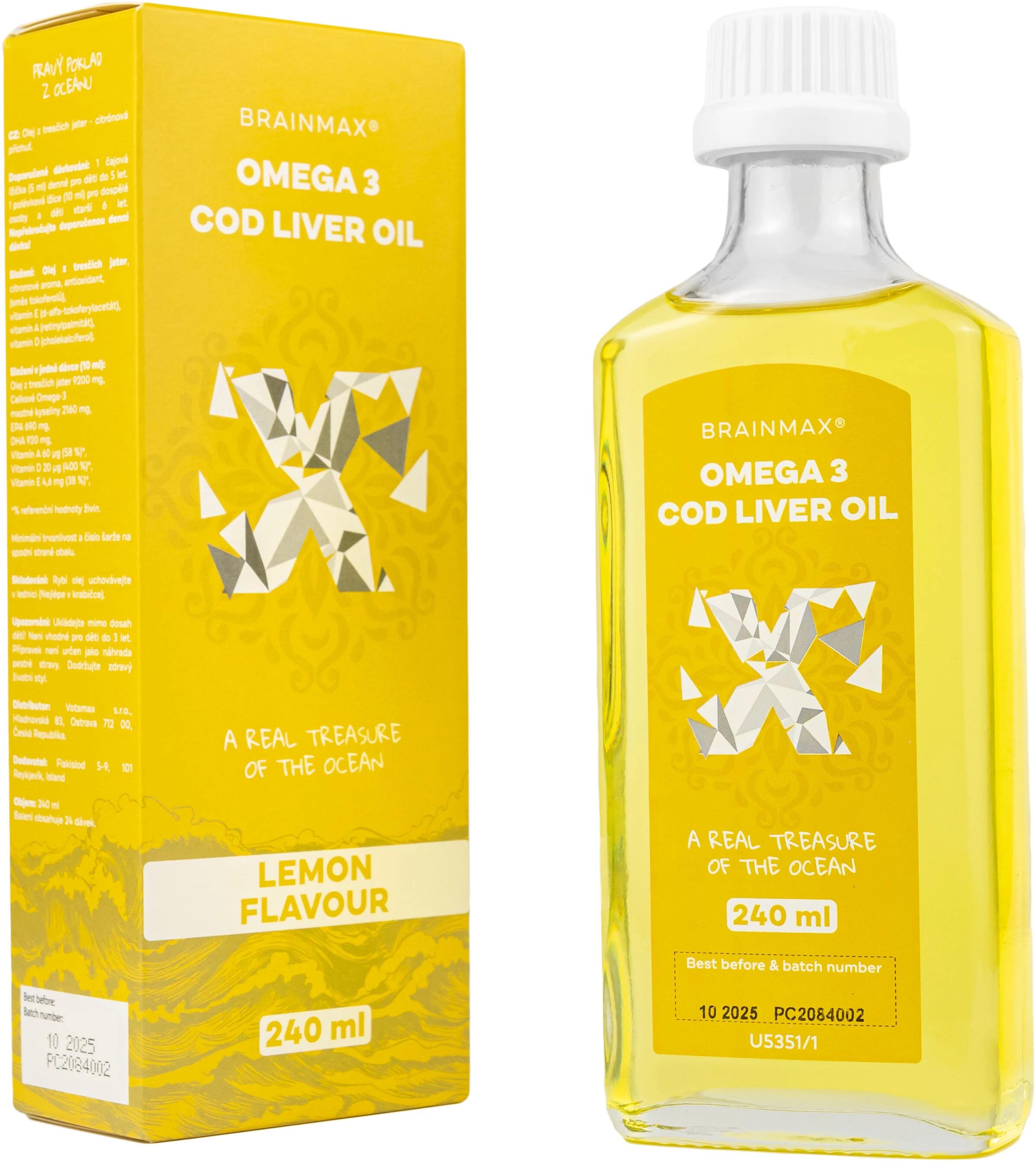 Omega-3 z rybích jater tresky Cod Liver Oil® 3/7