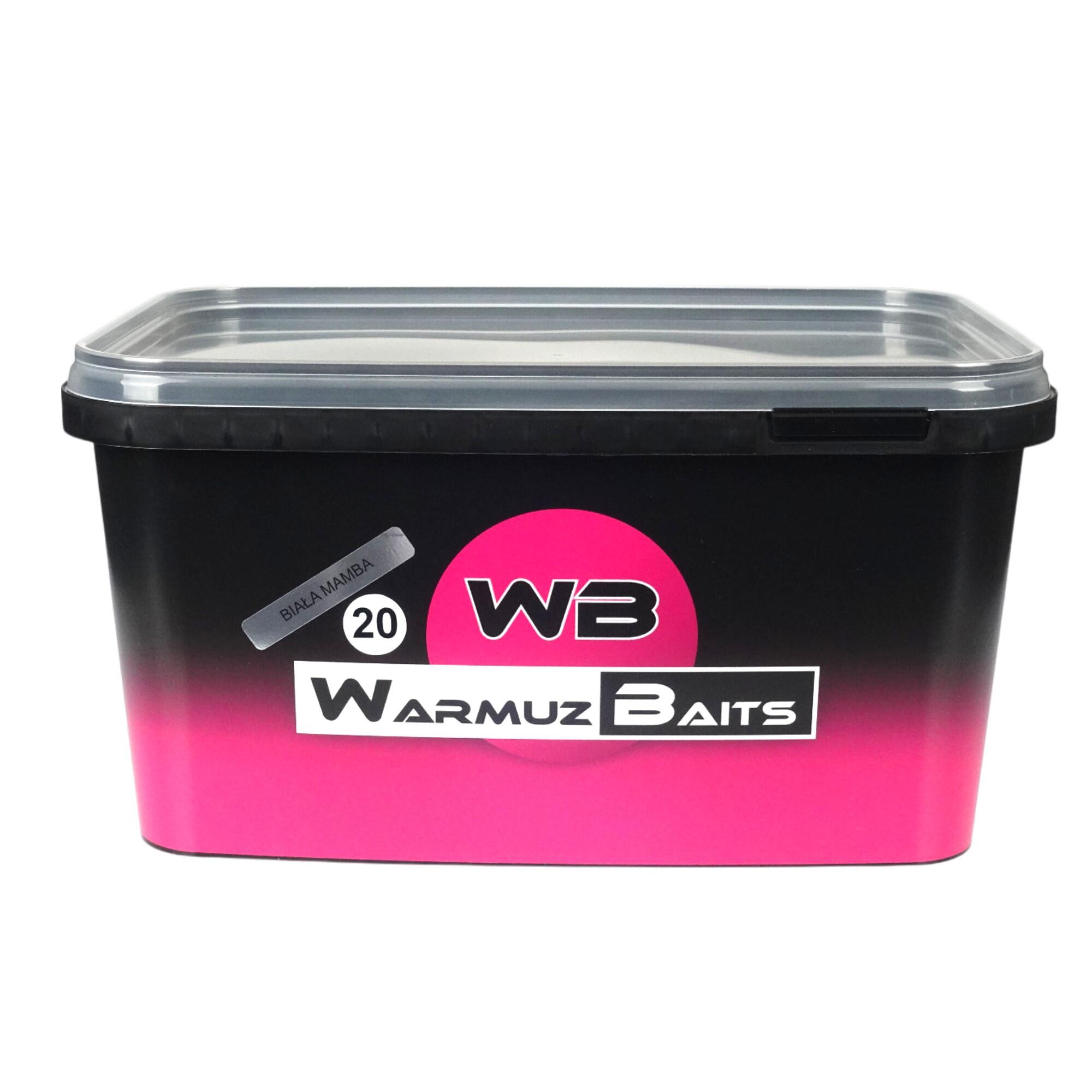 Kulki zanętowe 20mm Warmuz Baits Wiadro 3kg BIAŁA MAMBA 2/4