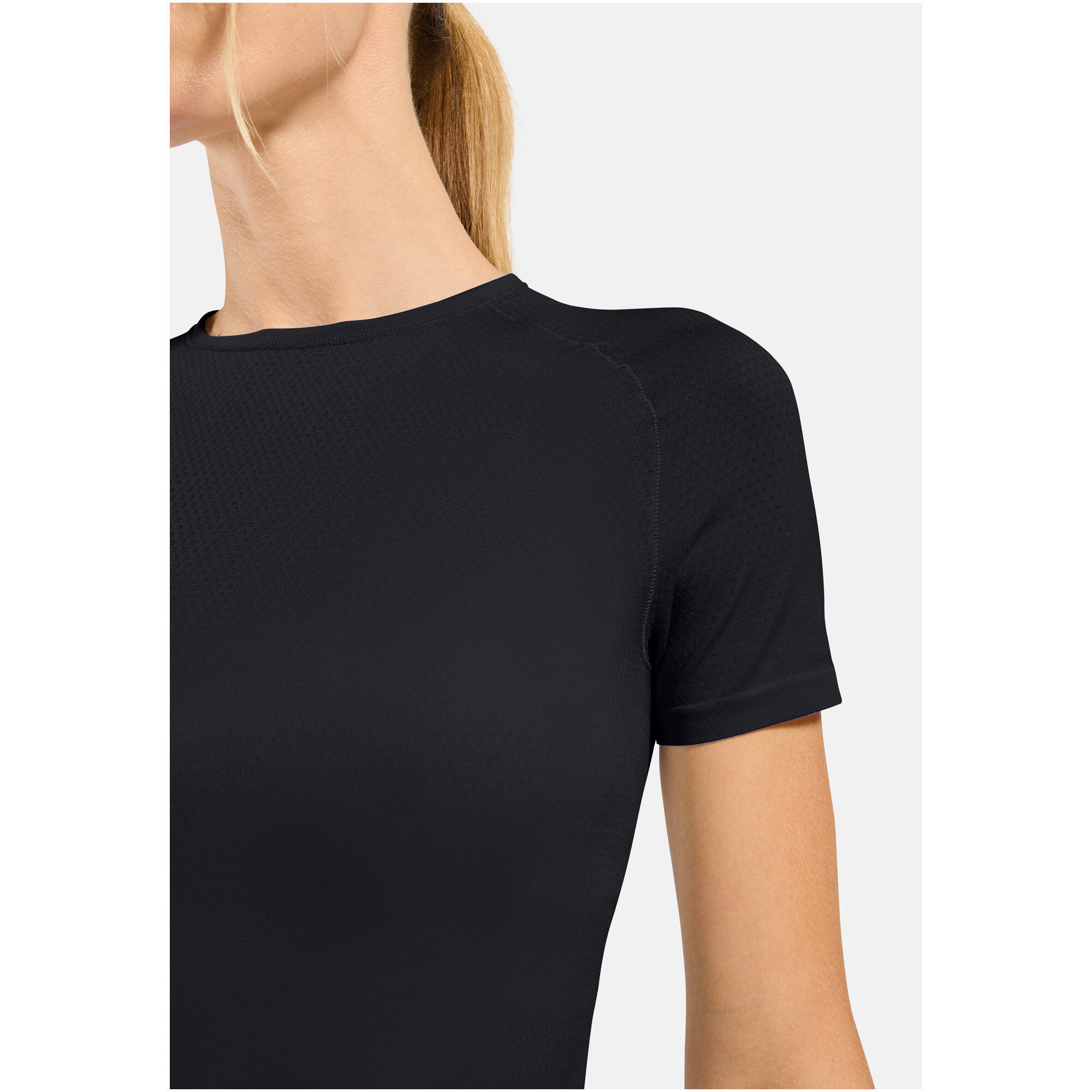 Koszulka damska ODLO BL TOP crew neck s/s PERFORMANCE X-LIGHT czarna 4/7