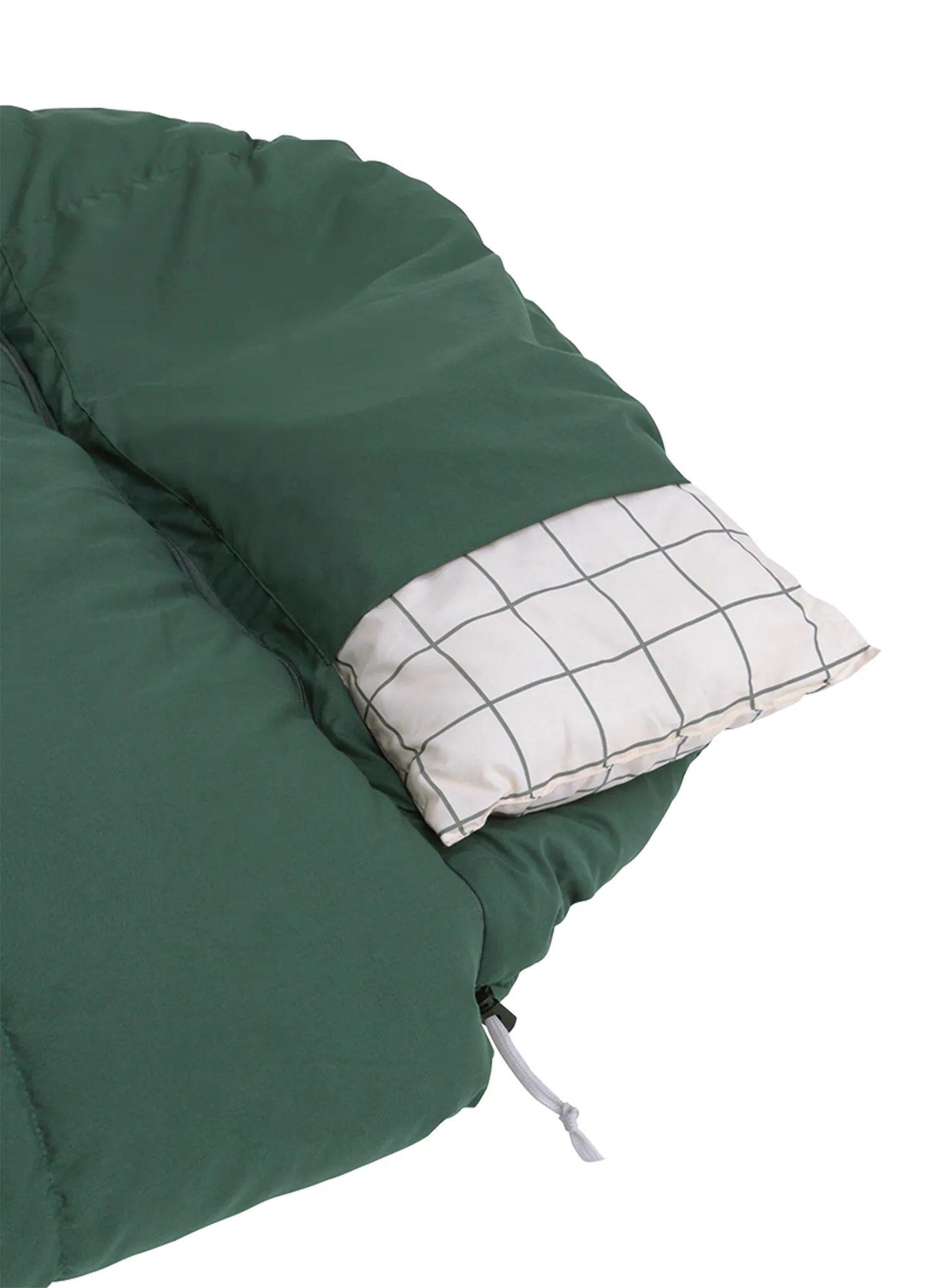 Śpiwór turystyczny z poduszką Outwell Camper Prime Green 235 x 90 cm (-15°C) 6/7