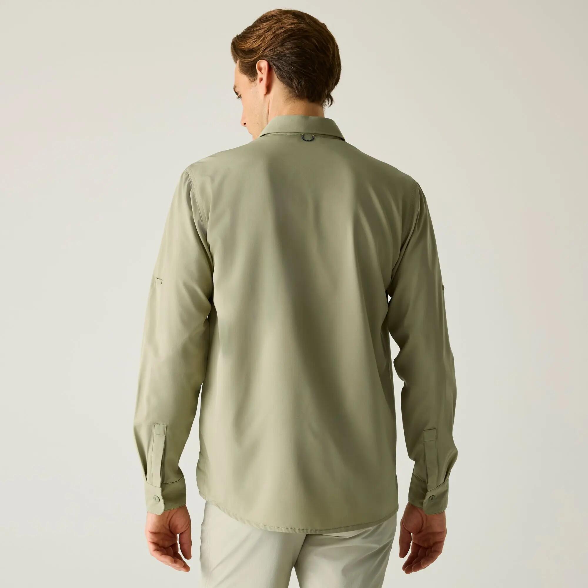 Chemise de Randonnée Homme Regatta "Anti-Insect Travel Light L/S Shirt" XL Beige 2/7