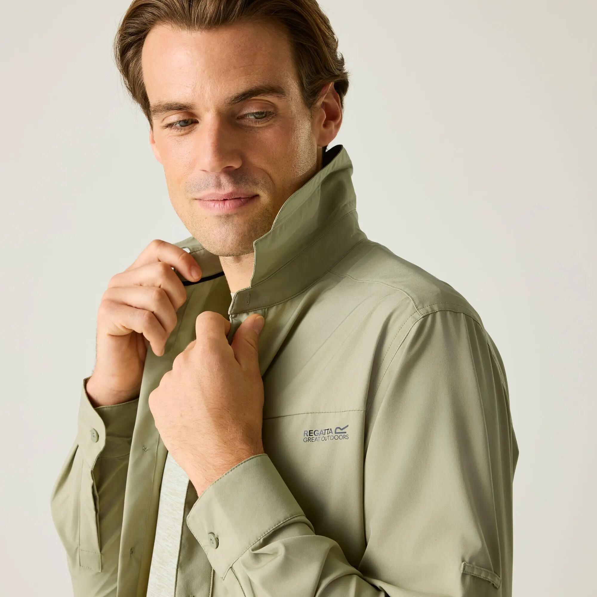 Chemise de Randonnée Homme Regatta "Anti-Insect Travel Light L/S Shirt" XL Beige 4/7