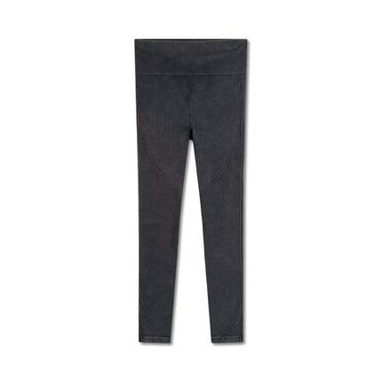 Legging en denim sans couture à taille haute, longueur 7/8