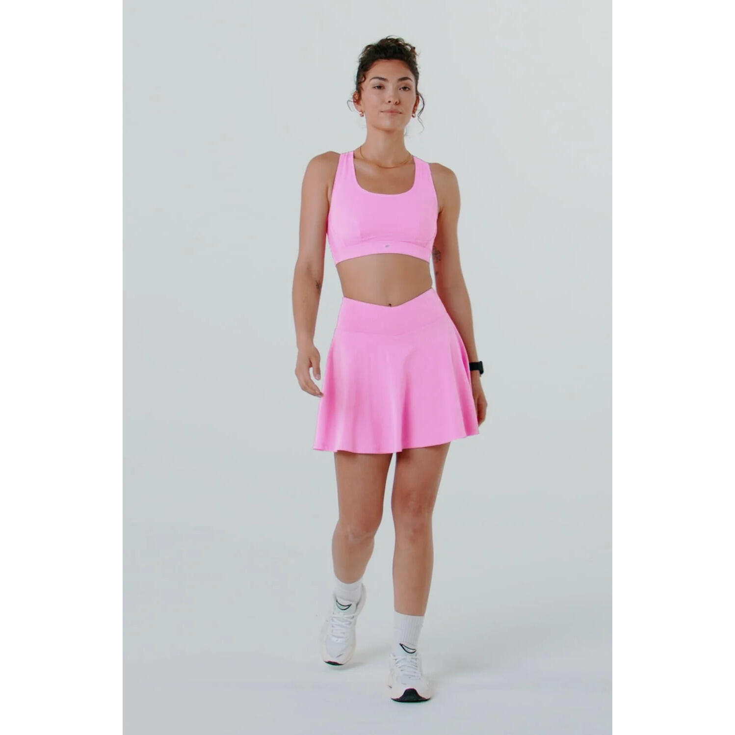 Damen Rock Crossover Flounce Classic Mini Skirt Aus Weichem Material 7/7