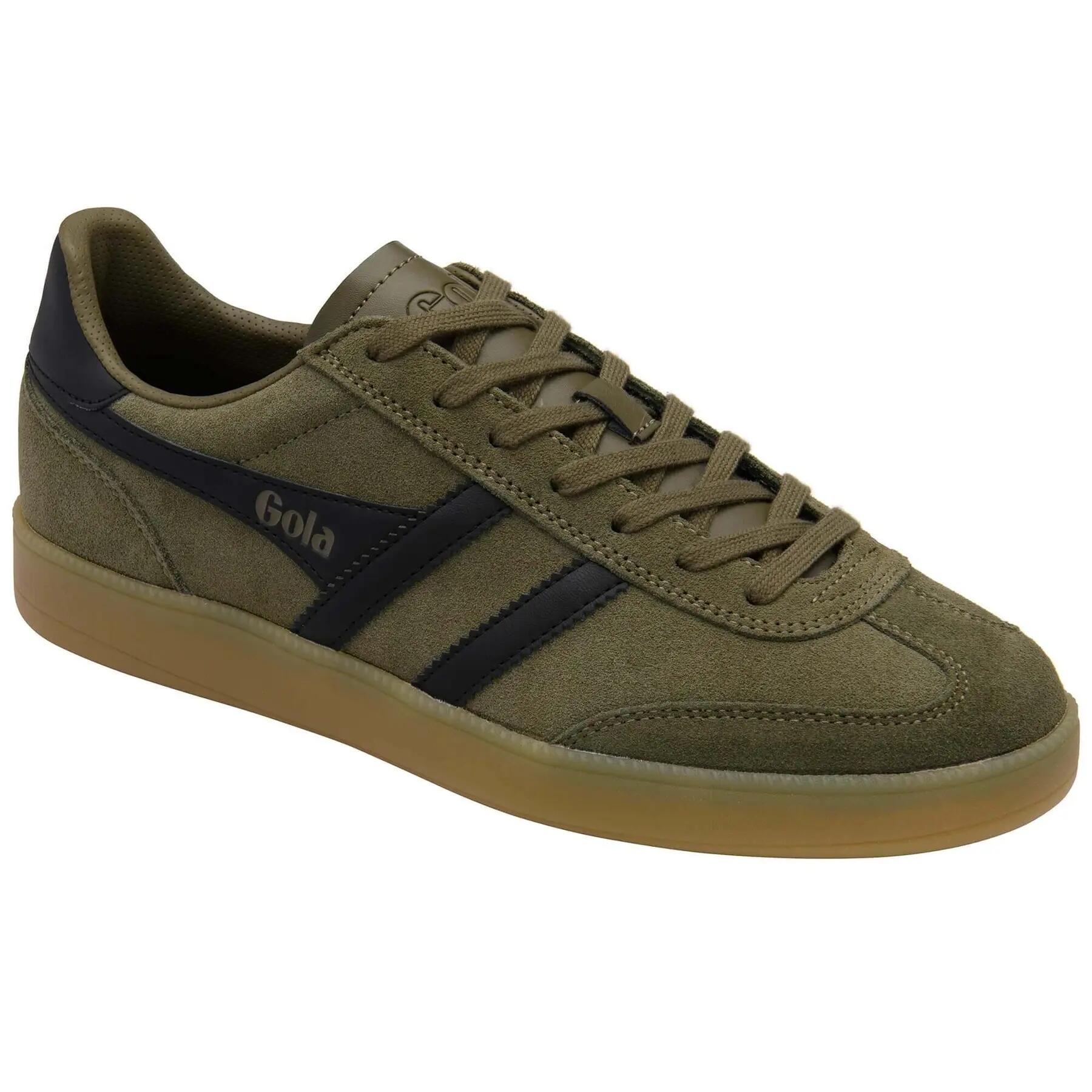 Gola Viper Schuhe Sneakers grün khaki Herren Velour CMB735 2/7