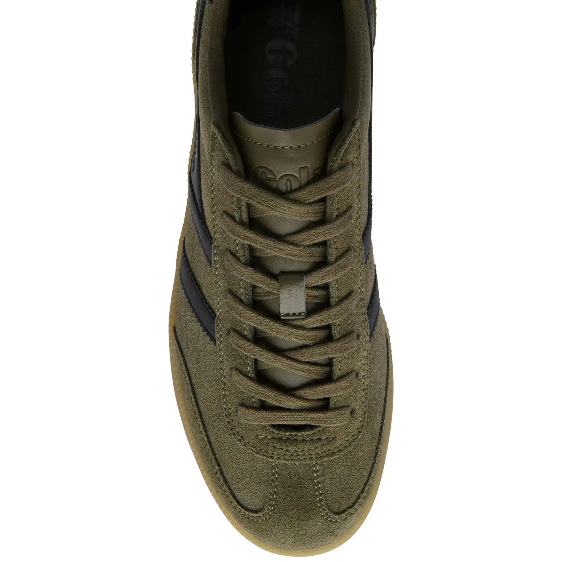 Gola Viper Schuhe Sneakers grün khaki Herren Velour CMB735 5/7