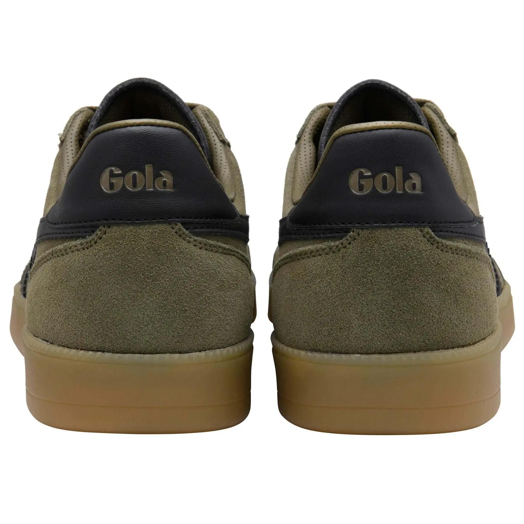 Gola Viper Schuhe Sneakers grün khaki Herren Velour CMB735 4/7