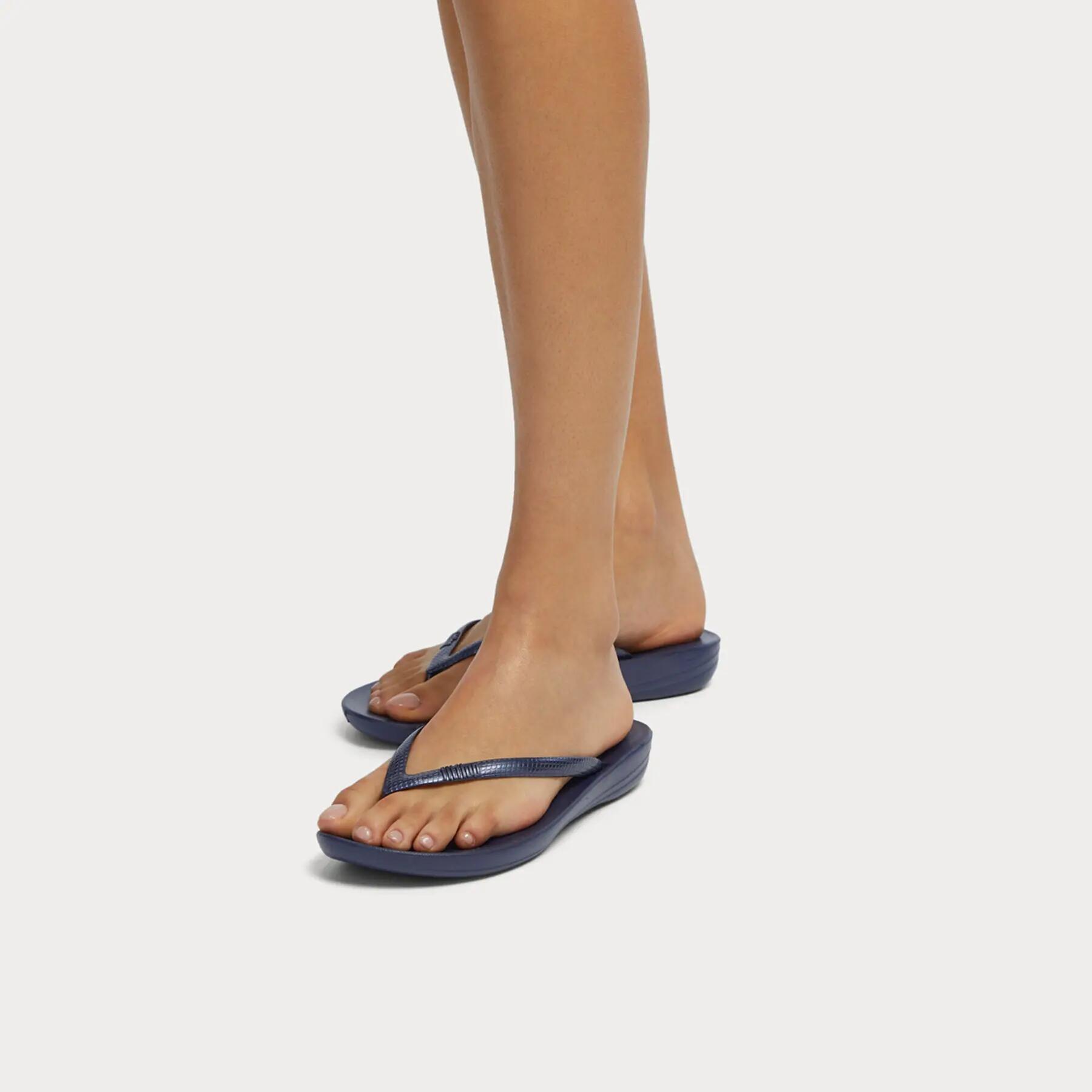 Bofetadas FITFLOP Women Iqushion Ergonomic Flip-Flops, Marrón, Mujer 7/7