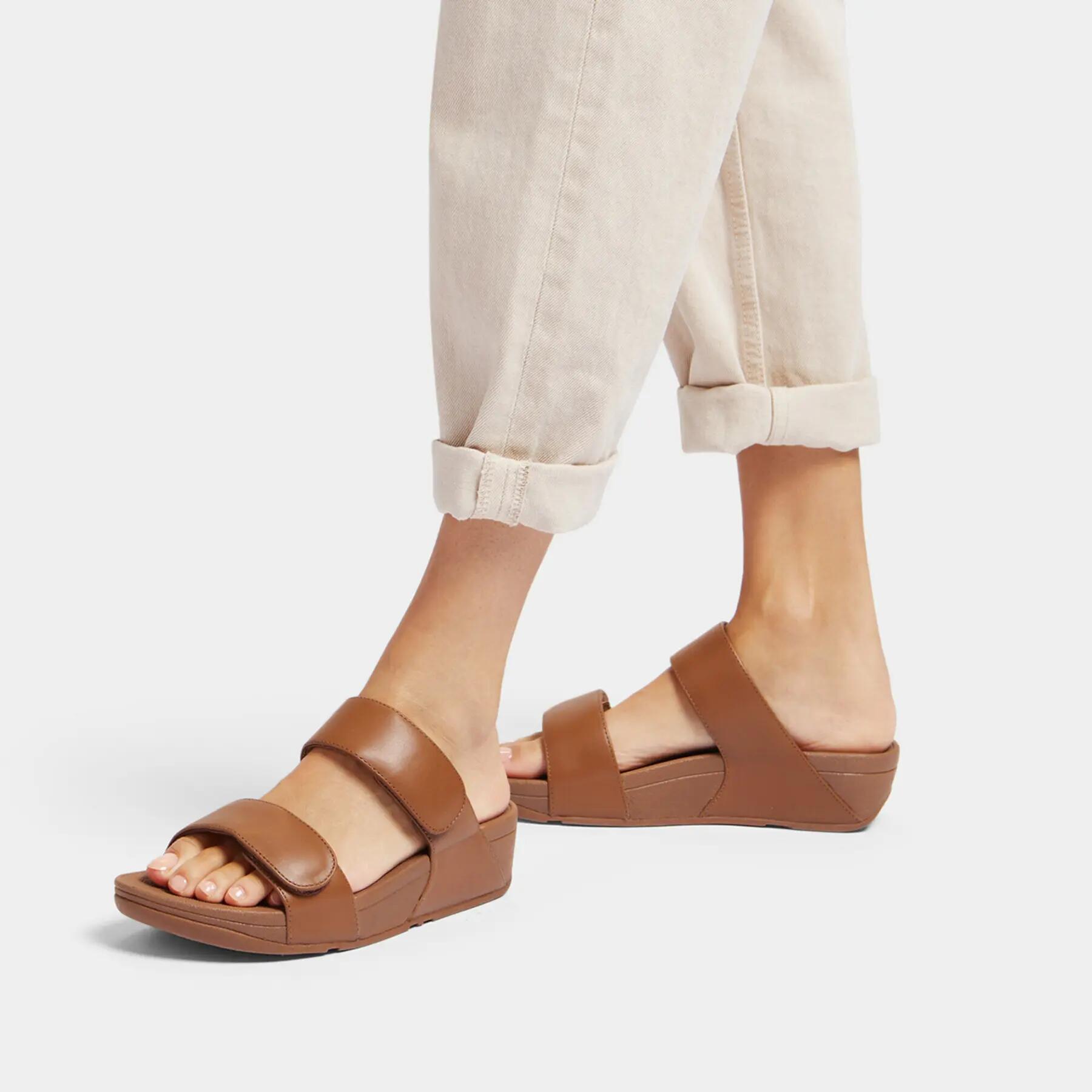 Ledersandalen für Frauen FitFlop Lulu Adjustable 6/7
