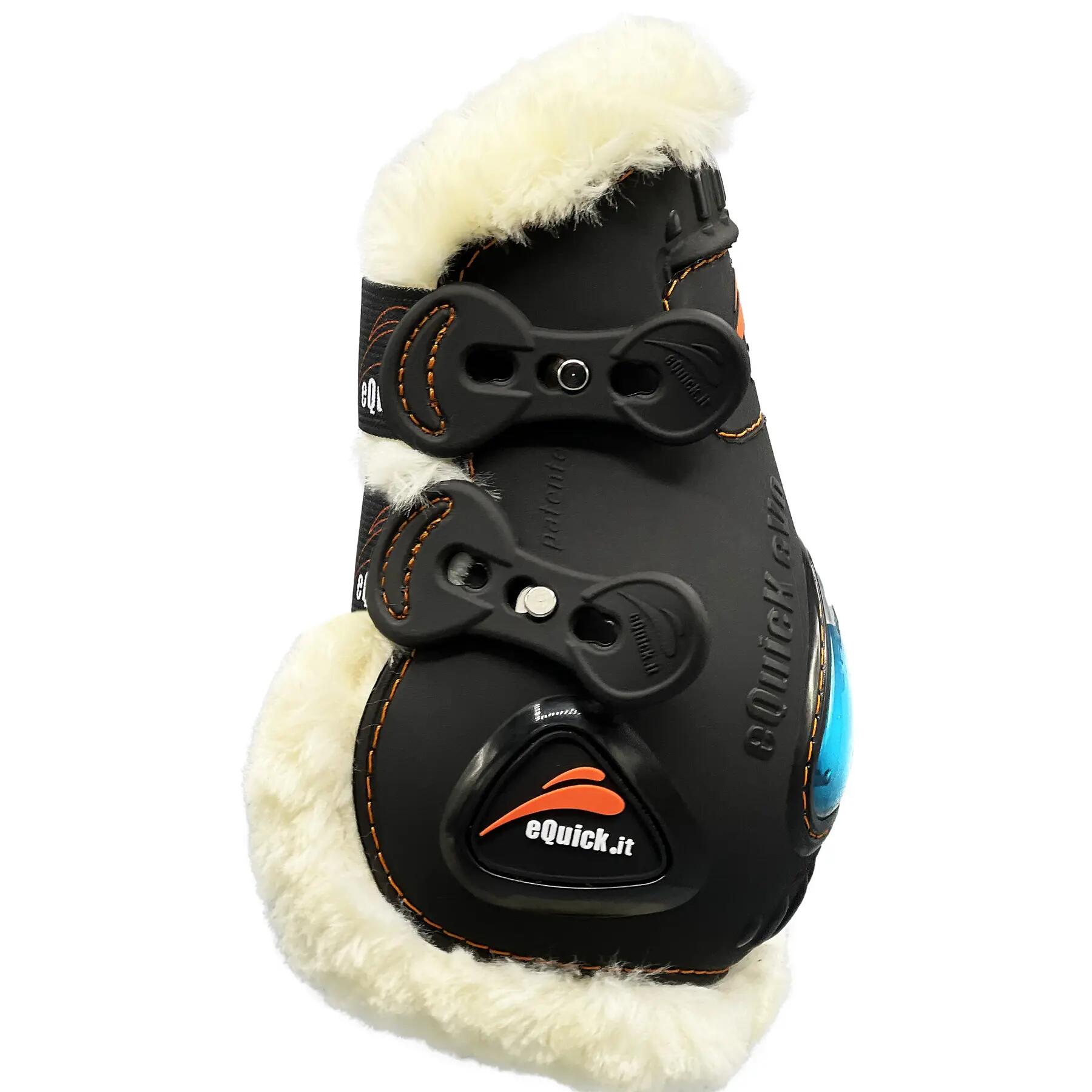 Gancho de cavalo com fecho elástico eQuick eVo fluffy 3/3