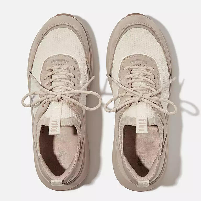Sneakers FitFlop F-Mode Suede/Knit Flatform Slip-On Laced 2/7