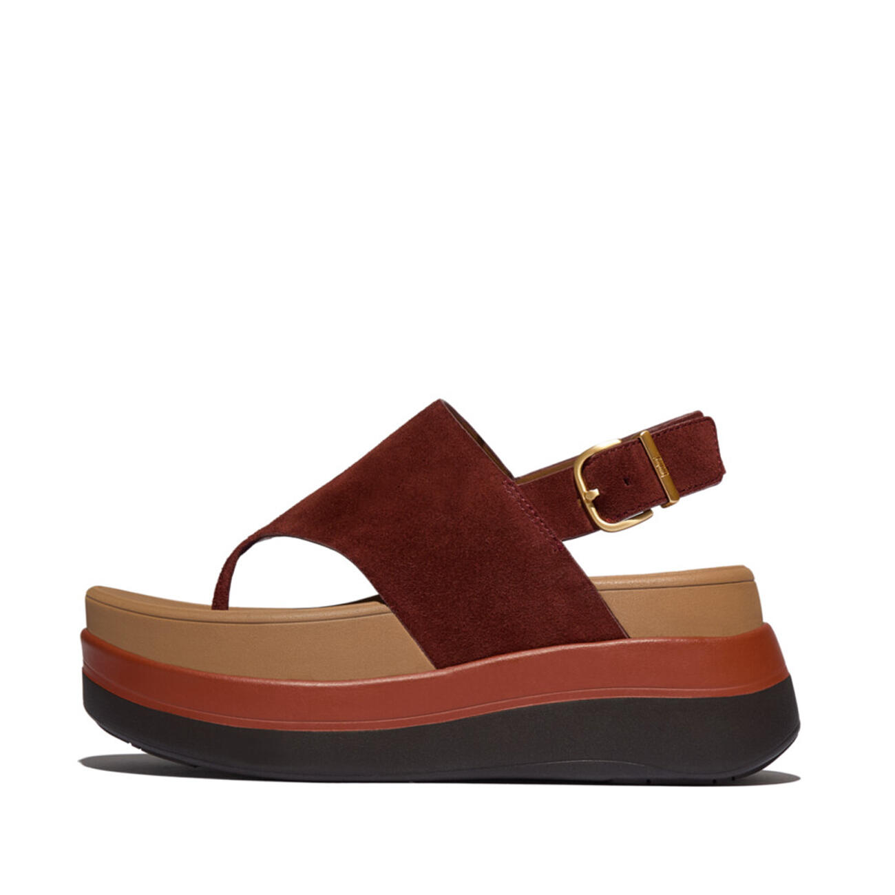 Sandalias de tacón en ante con tira trasera para mujer FitFlop F-Mode 2/7