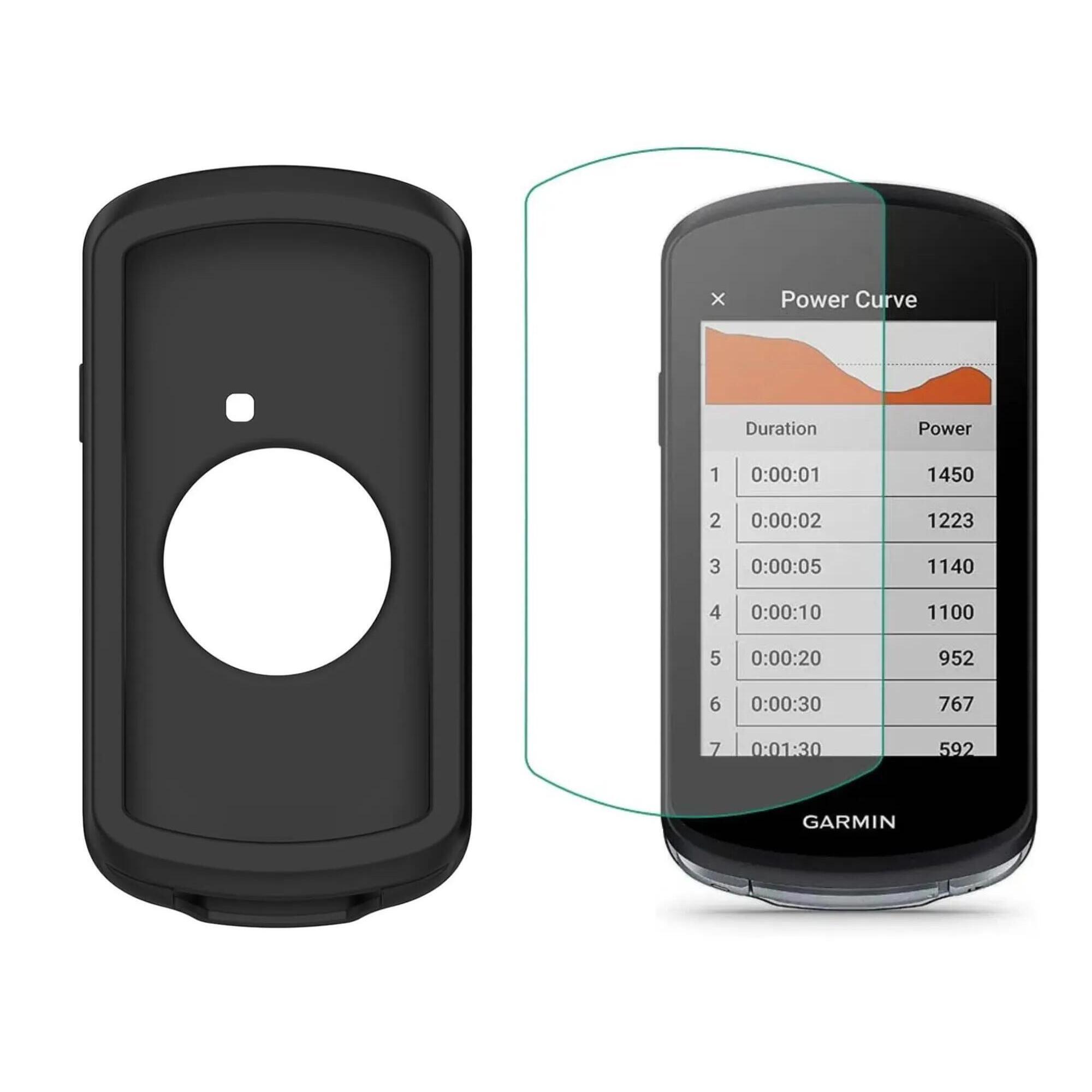VELKYNE Silikonové pouzdro + tvrzené sklo pro Garmin Edge 1040