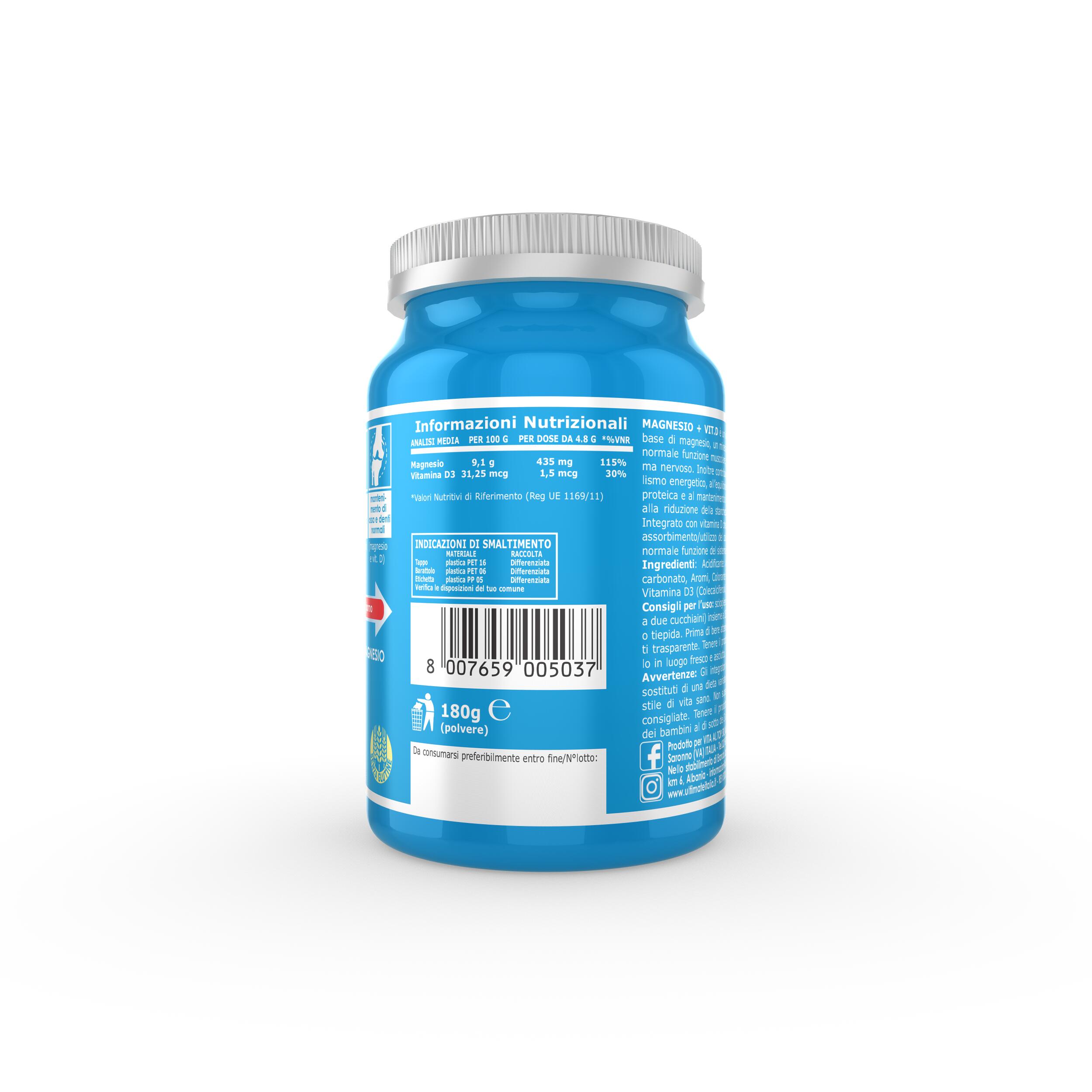 Integratore alimentare - MAGNESIO + VIT. D ARANCIA - 180g 4/7