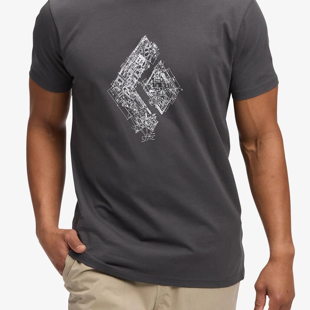 Koszulka bawełniana męska Black Diamond Engineered Diamond SS Tee